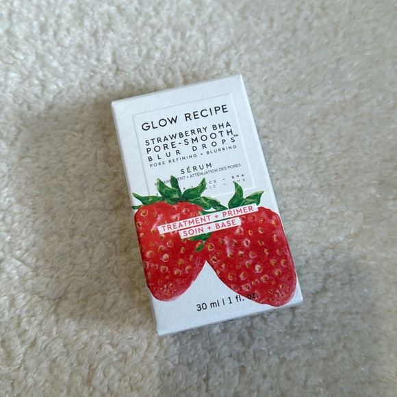New Glow Recipe Strawberry BHA Pore-Smooth Blur Drops | Treatment & Primer | - Picture 1 of 2
